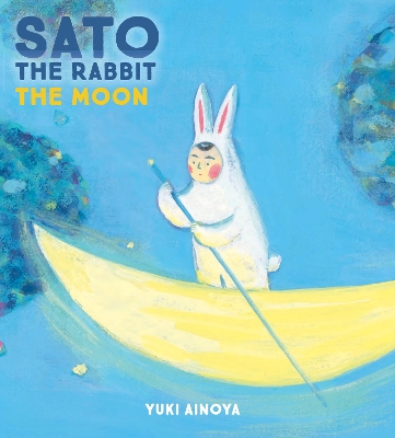 Book cover for Sato the Rabbit, The Moon