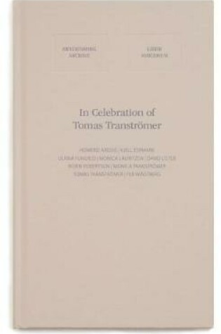 Cover of In Celebration of Tomas Transtroemer