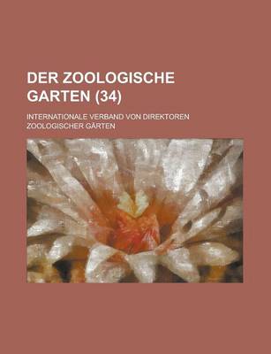 Book cover for Der Zoologische Garten (34)