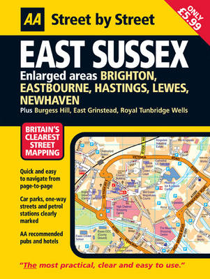 Cover of AA Street by Street East Sussex