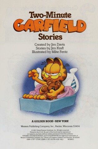 Cover of Two-Minute Garfield Stories