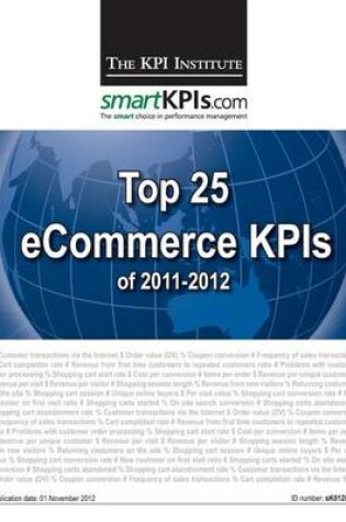 Cover of Top 25 eCommerce KPIs of 2011-2012