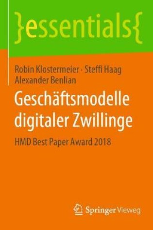 Cover of Geschäftsmodelle digitaler Zwillinge