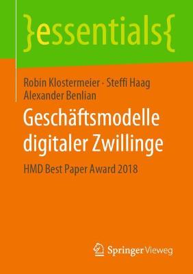 Book cover for Geschäftsmodelle digitaler Zwillinge