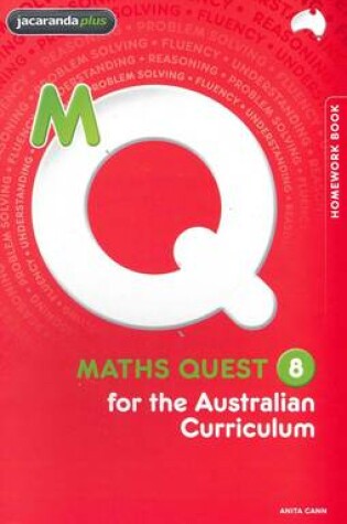 Cover of Maths Quest 8 for the Australian Curriculum Homework Book