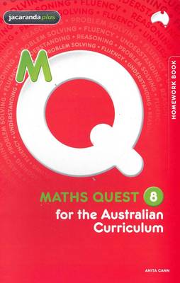 Book cover for Maths Quest 8 for the Australian Curriculum Homework Book