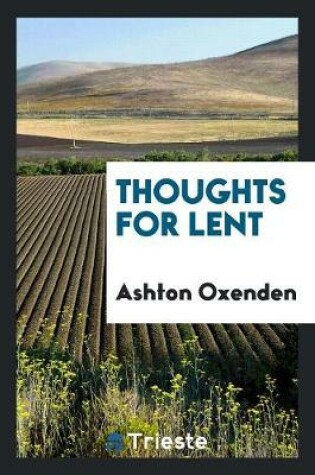 Cover of Thoughts for Lent