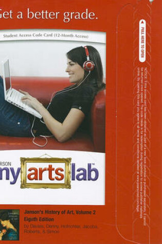 Cover of MyLab Arts without Pearson eText -- Standalone Access Card -- for Janson's History of Art, Volume 2