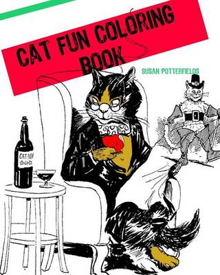 Book cover for Cat Fun Coloring Book