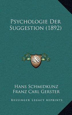 Cover of Psychologie Der Suggestion (1892)