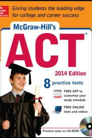 Cover of McGraw-Hill's ACT 2014 with CD-ROM