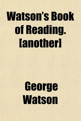 Book cover for Watson's Book of Reading. [Another]