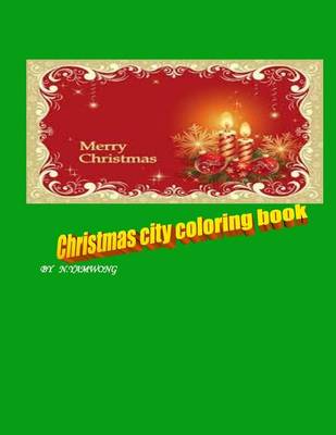 Book cover for Christmas city coloring book