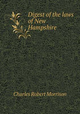 Book cover for Digest of the Laws of New Hampshire