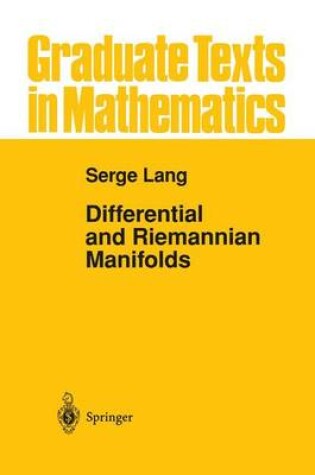 Cover of Differential and Riemannian Manifolds