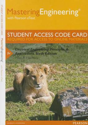 Book cover for Mastering Engineering with Pearson eText -- Standalone Access Card -- for Electrical Engineering