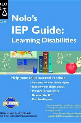 Cover of Nolo's IEP Guide