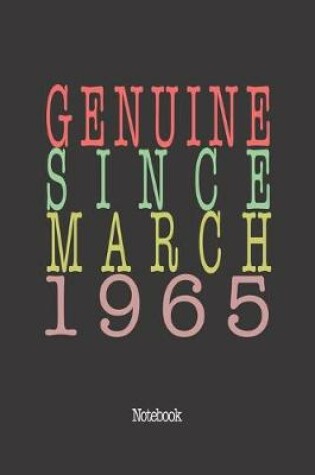 Cover of Genuine Since March 1965