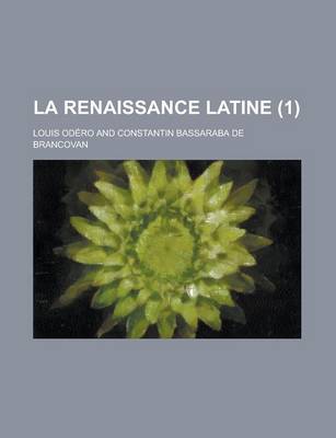 Book cover for La Renaissance Latine (1)