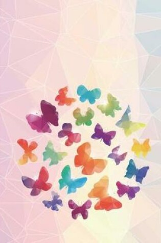 Cover of Dot Grid Notebook - Rainbow Crystal Butterflies