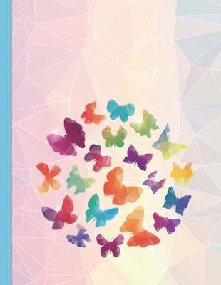 Book cover for Dot Grid Notebook - Rainbow Crystal Butterflies