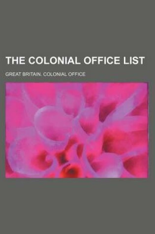 Cover of The Colonial Office List