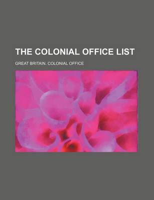 Book cover for The Colonial Office List