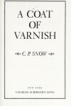 Book cover for Coat of Varnish