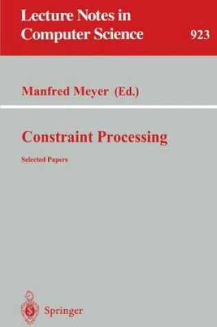 Cover of Constraint Processing