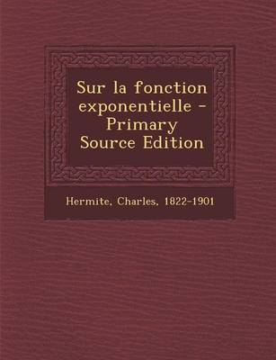 Book cover for Sur la fonction exponentielle