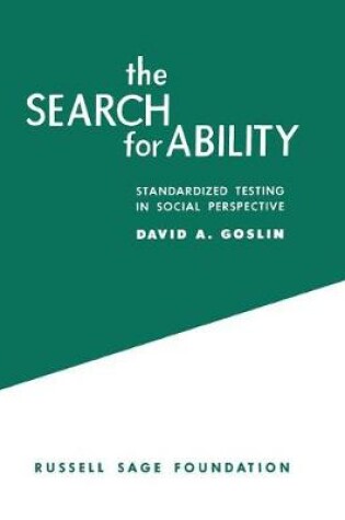 Cover of Search for Ability