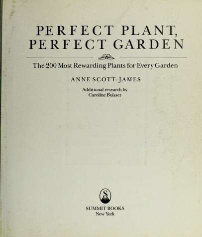 Book cover for Perfect Plant, Perfect Garden