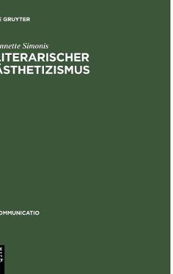Cover of Literarischer Sthetizismus