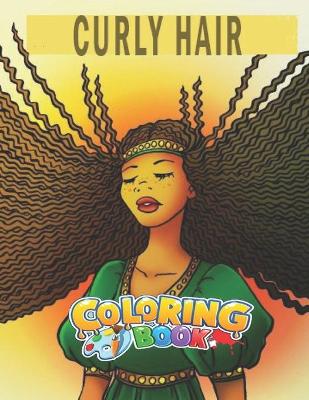 Book cover for Curly Hair Coloring Book