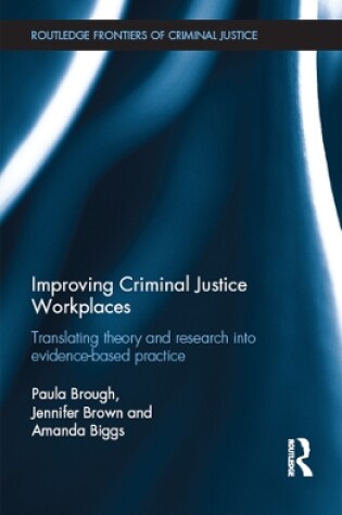 Cover of Improving Criminal Justice Workplaces