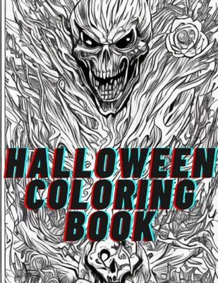 Book cover for halloween coloring book