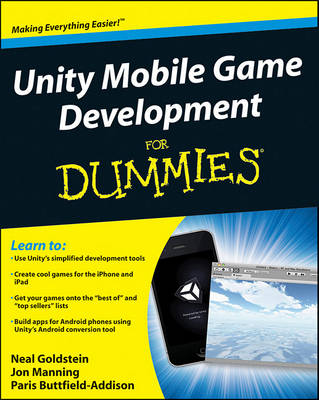 Cover of Unity Mobile Game Development For Dummies