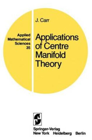 Cover of Applications of Centre Manifold Theory