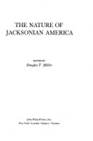 Cover of Miller Jacksonian Cth