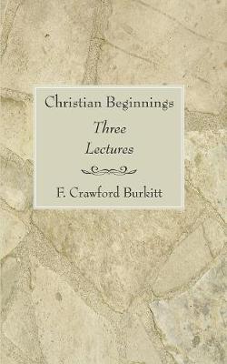 Book cover for Christian Beginnings