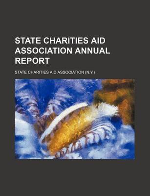 Book cover for State Charities Aid Association Annual Report