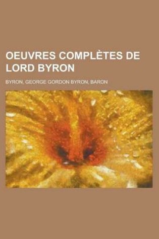 Cover of Oeuvres Completes de Lord Byron (5)