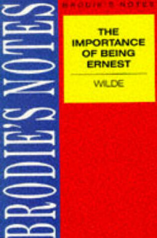 Cover of Brodie's Notes on Oscar Wilde's "Importance of Being Earnest"
