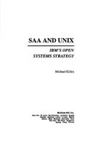 Cover of SAA and Unix
