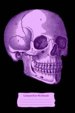 Cover of Purple Skull Composition Notebook