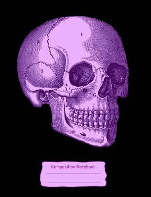 Book cover for Purple Skull Composition Notebook