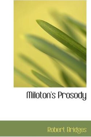 Cover of Miloton's Prosody