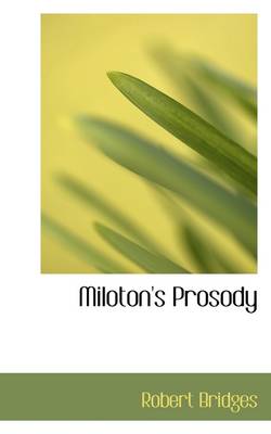 Book cover for Miloton's Prosody