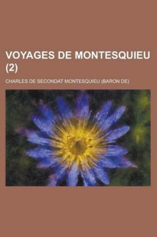 Cover of Voyages de Montesquieu (2)