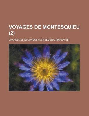 Book cover for Voyages de Montesquieu (2)